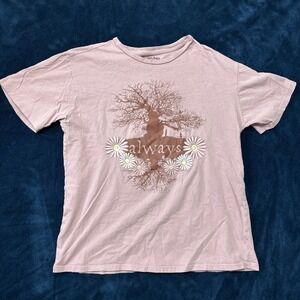 Wizarding World Harry Potter Tee Shirt Embroidered Size M Pink Willow Tree‎